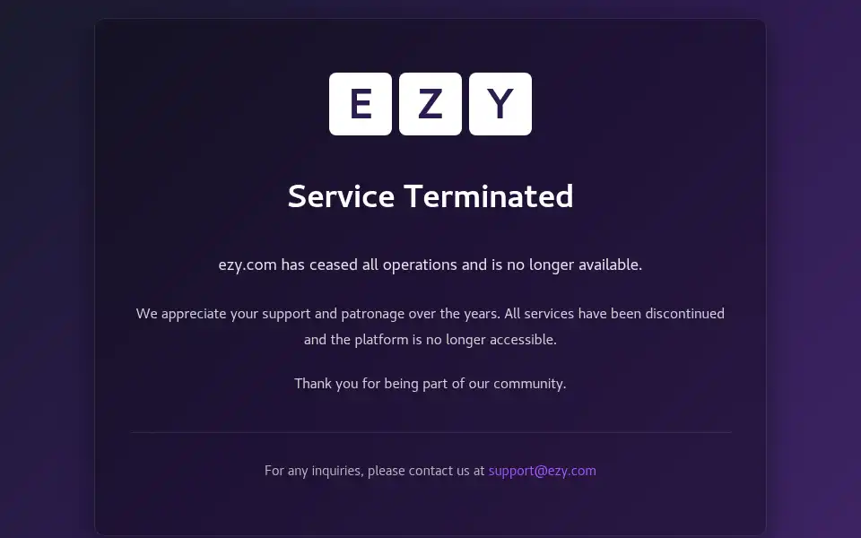 Screenshot of ezy.com