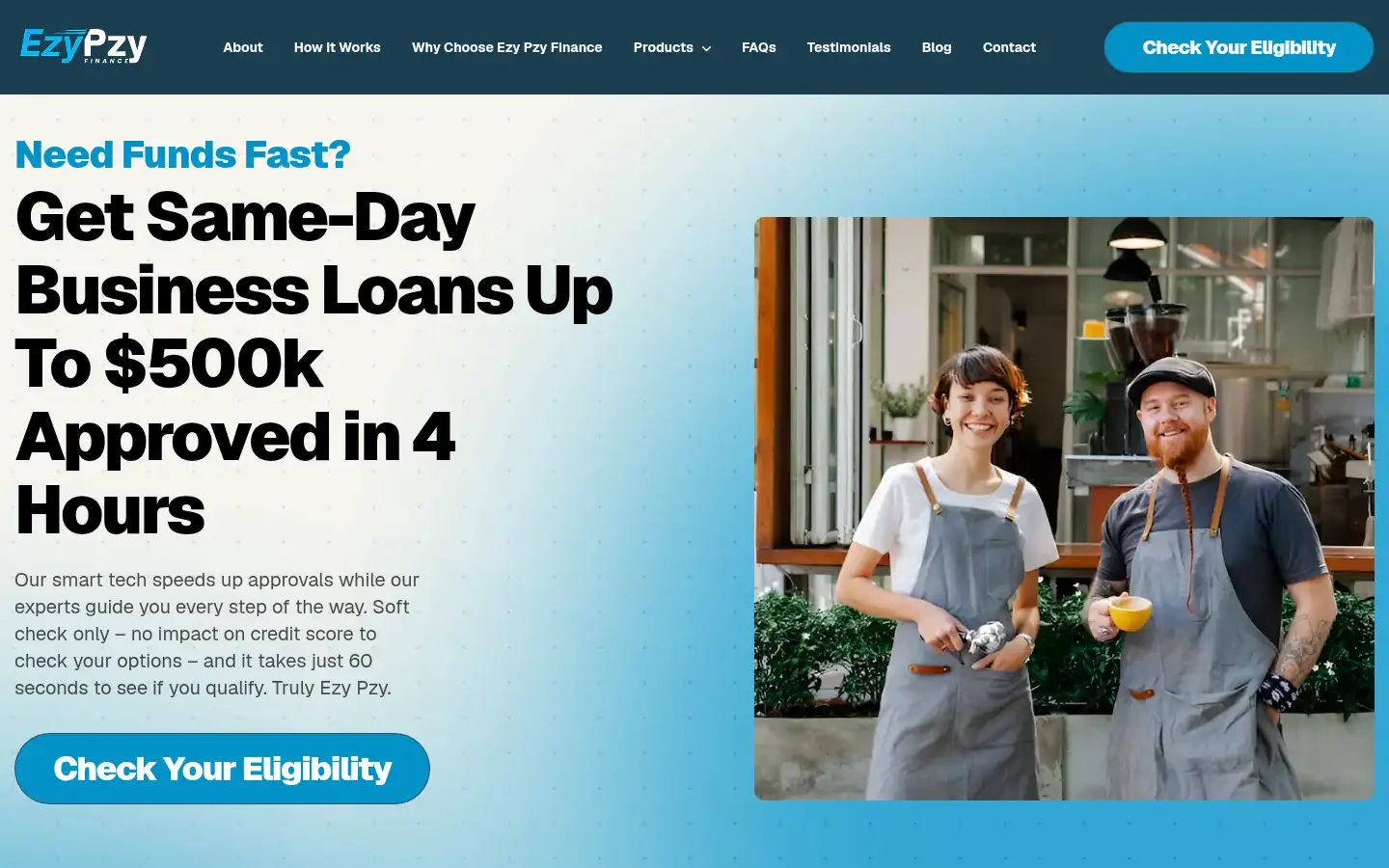 Screenshot of ezypzyfinance.com.au