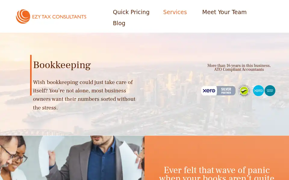 Screenshot of ezytaxaccounting.com.au