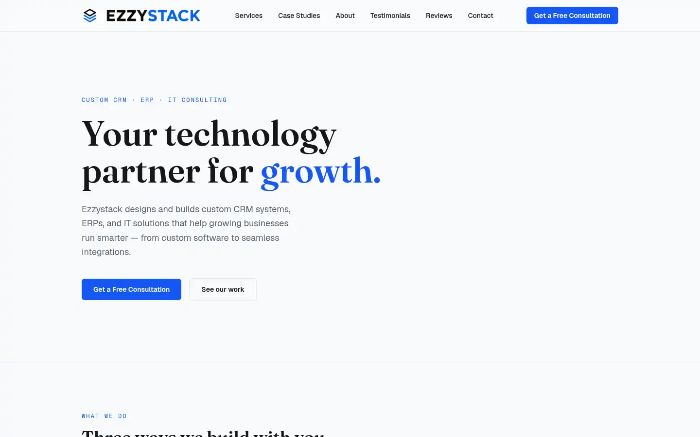 Screenshot of ezzystack.com