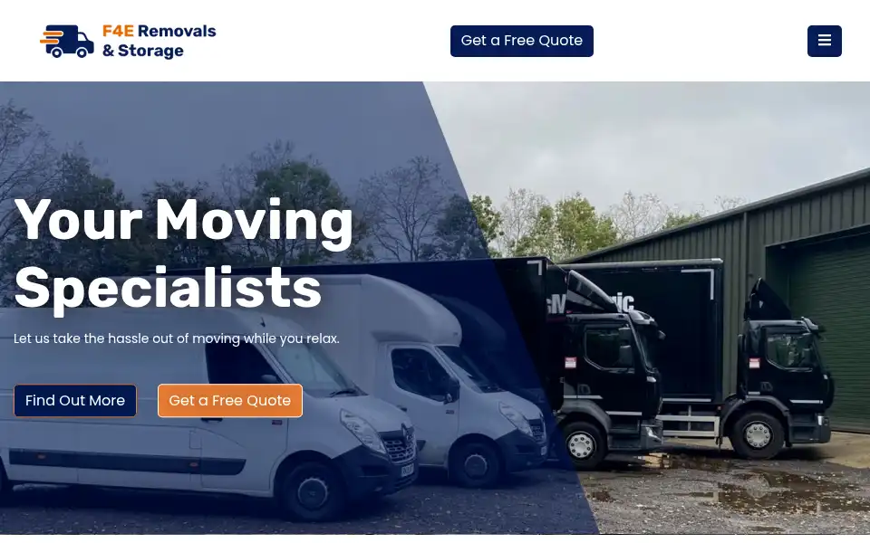 Screenshot of f4eremovalsandstorage.com