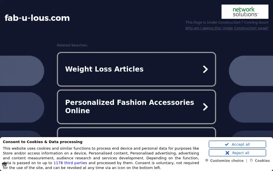 Screenshot of fab-u-lous.com