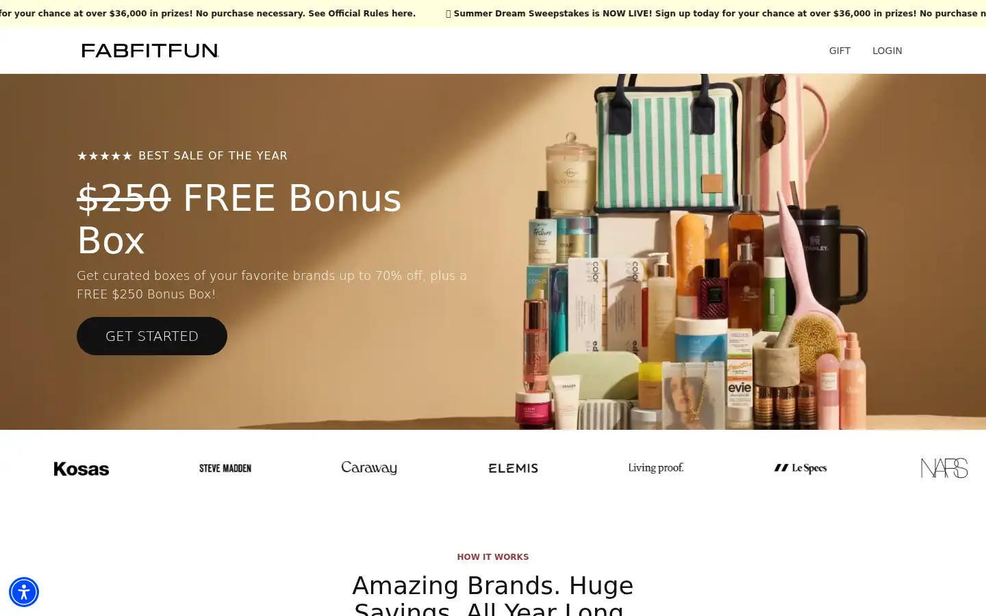 Screenshot of fabfitfun.com