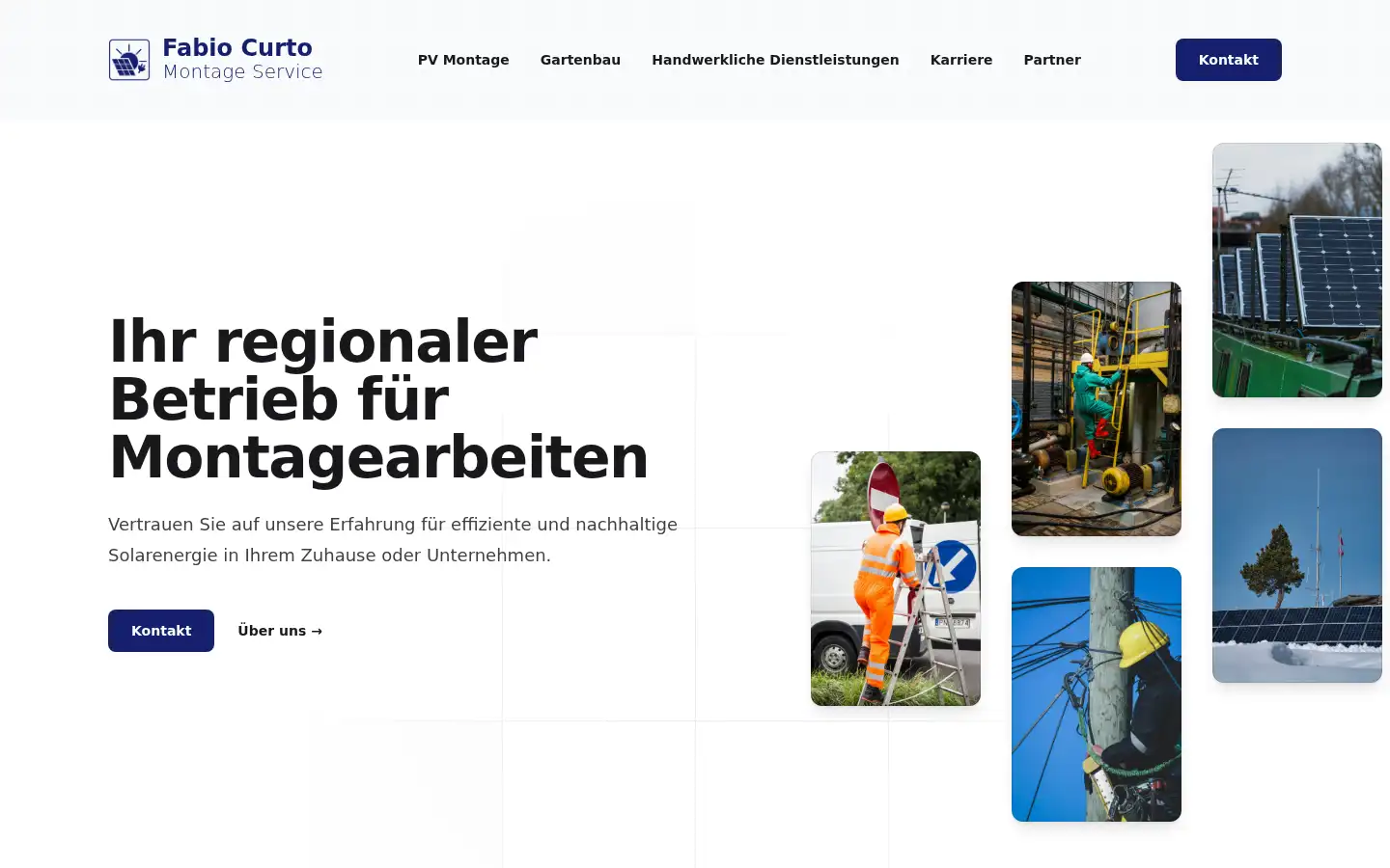 Screenshot of fabiocurto.de