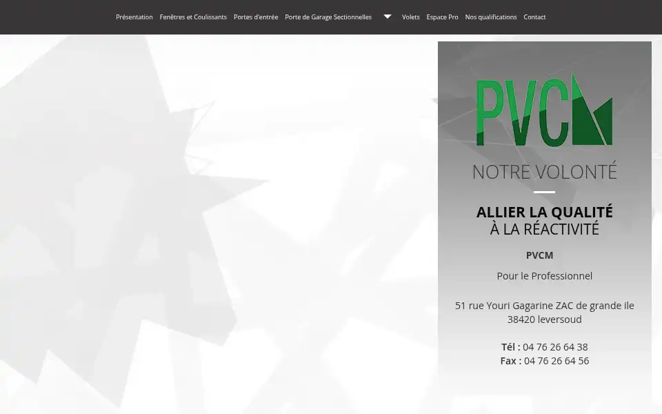Screenshot of fabricant-menuiserie-pvc-mazoyer.fr