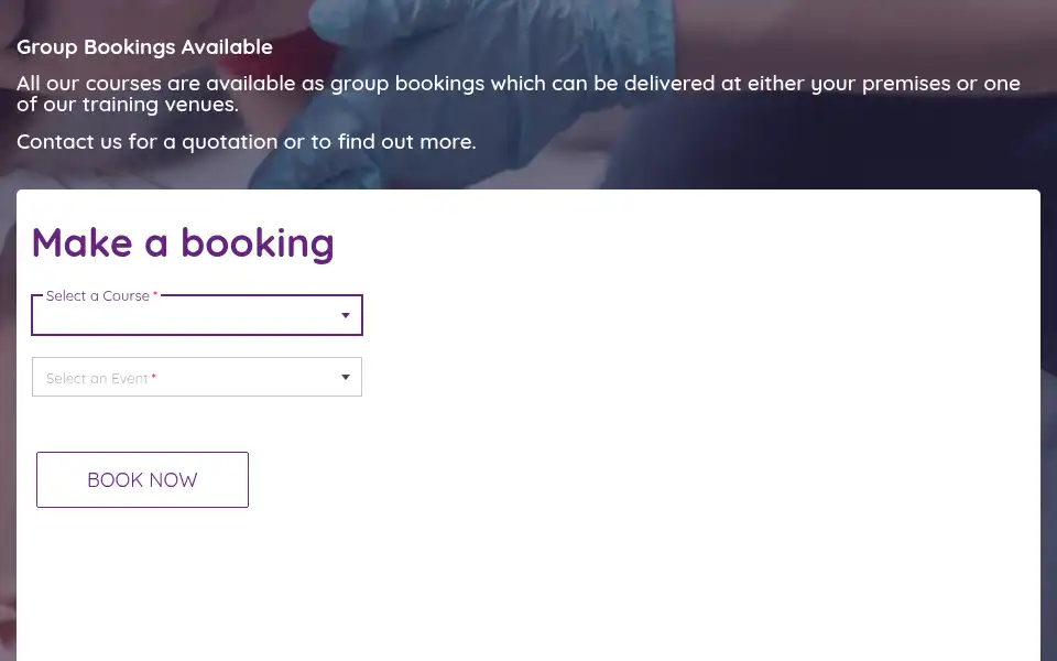 Screenshot of fabtraining.net