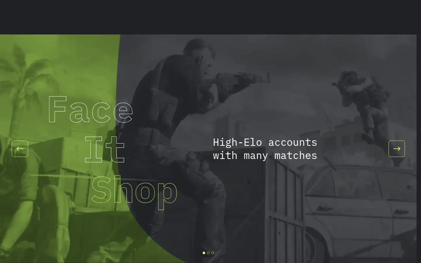 Screenshot of faceitshop.net