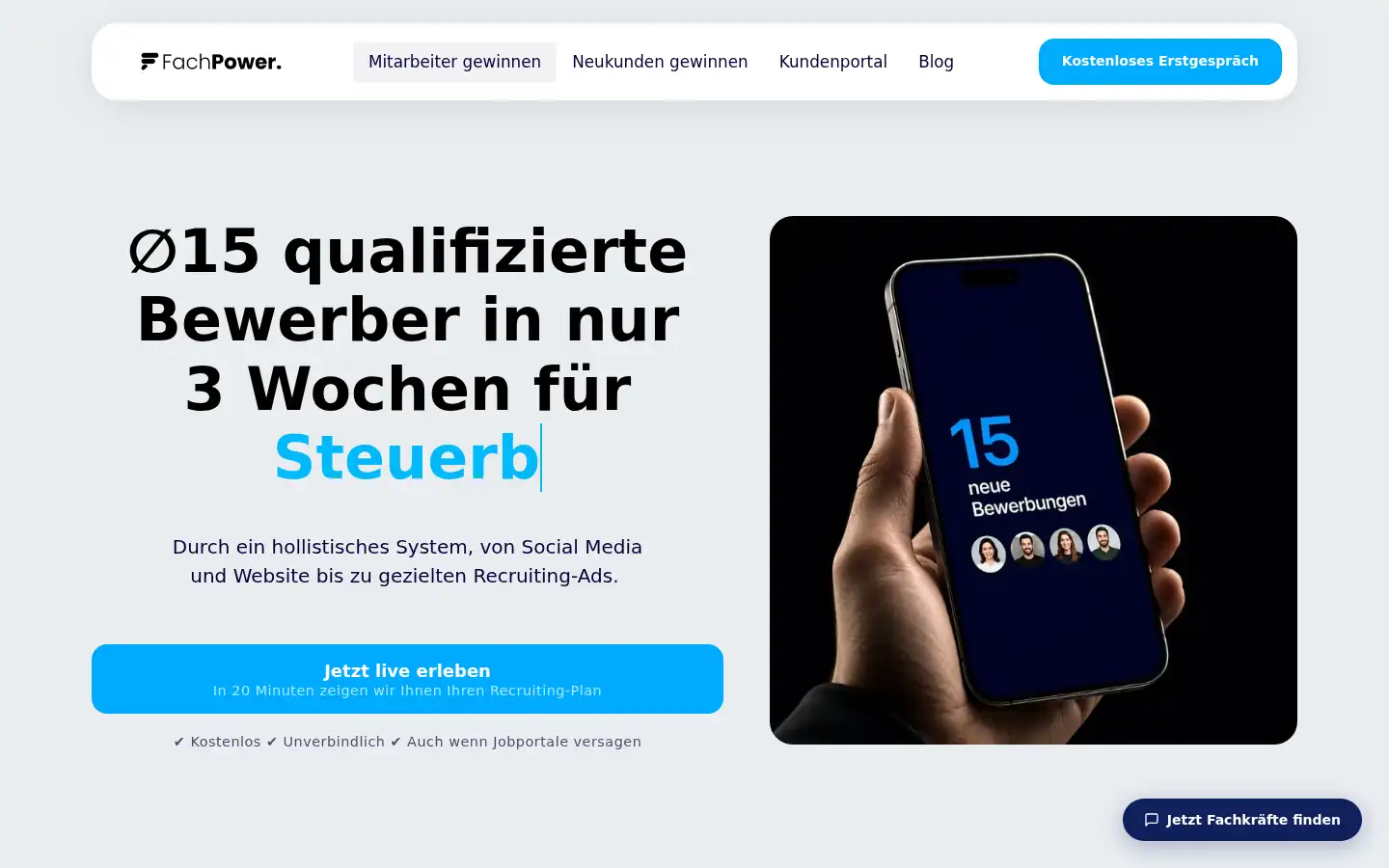 Screenshot of fachpower.de