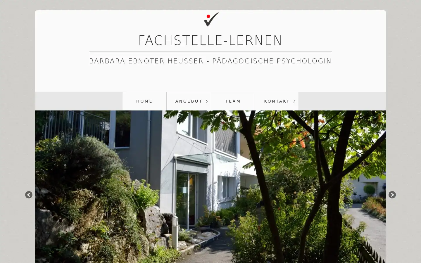 Screenshot of fachstelle-lernen.ch