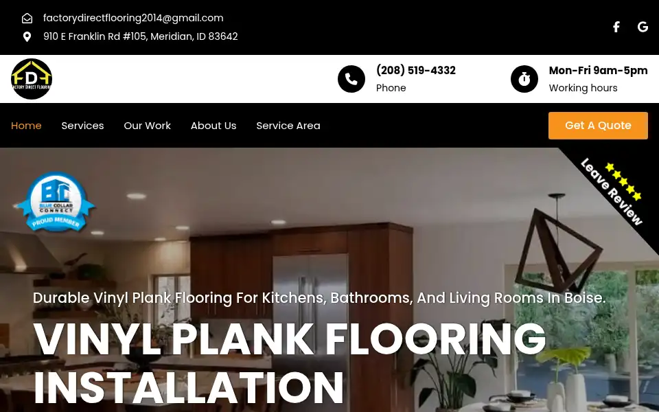 Screenshot of factorydirectflooring.com