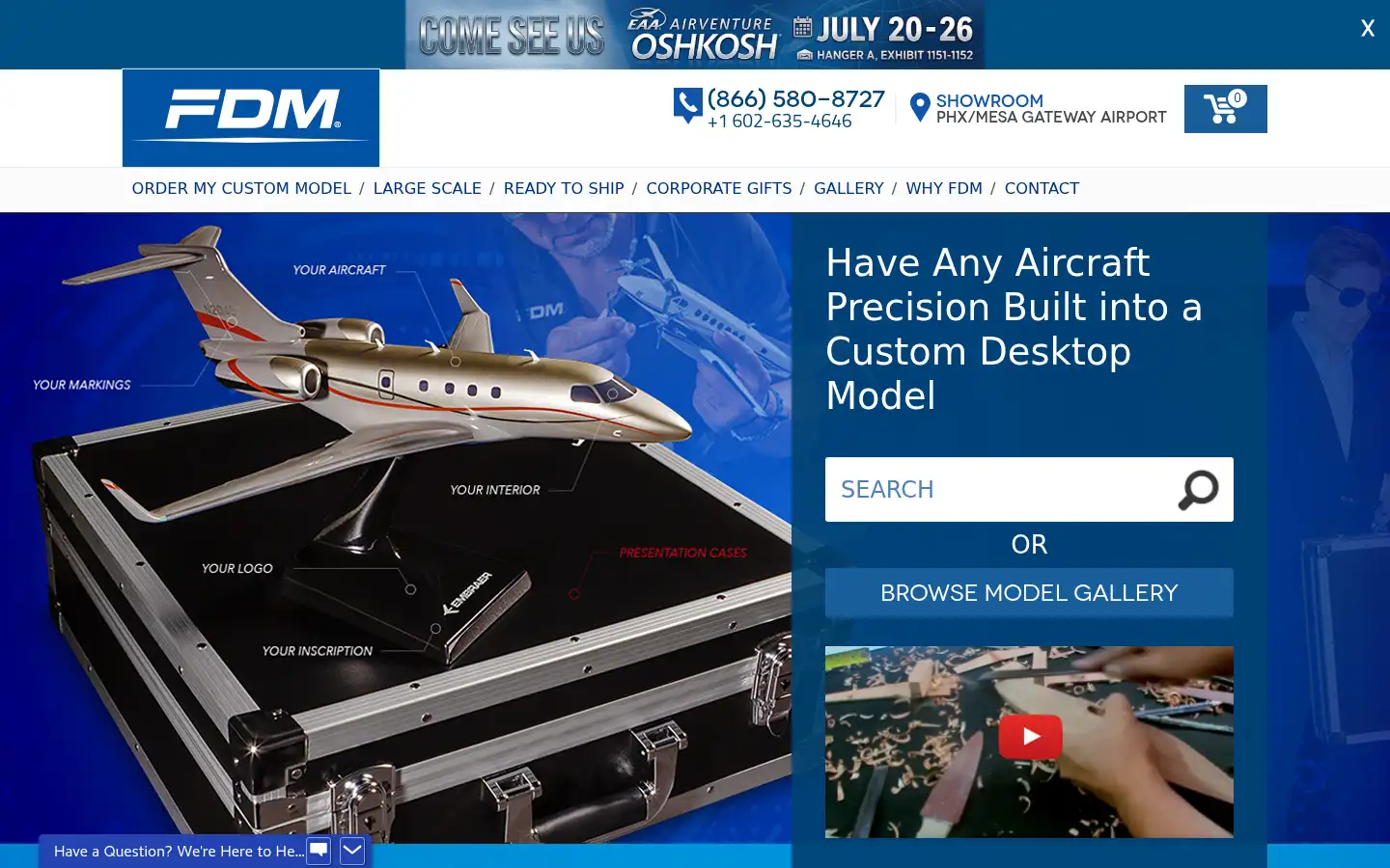 Screenshot of factorydirectmodels.com