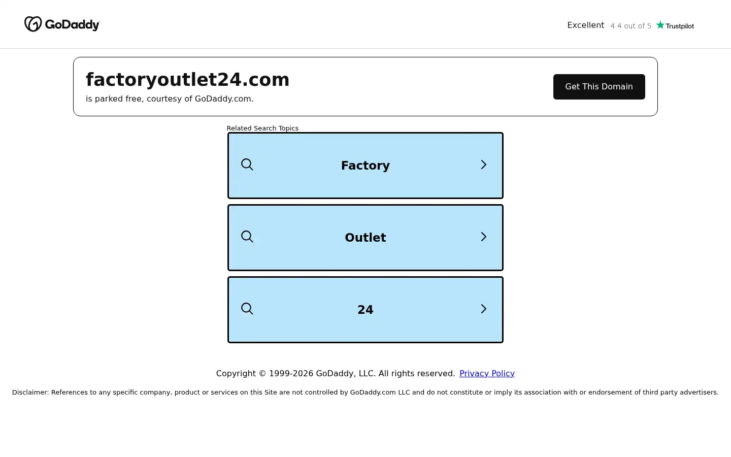 Screenshot of factoryoutlet24.com