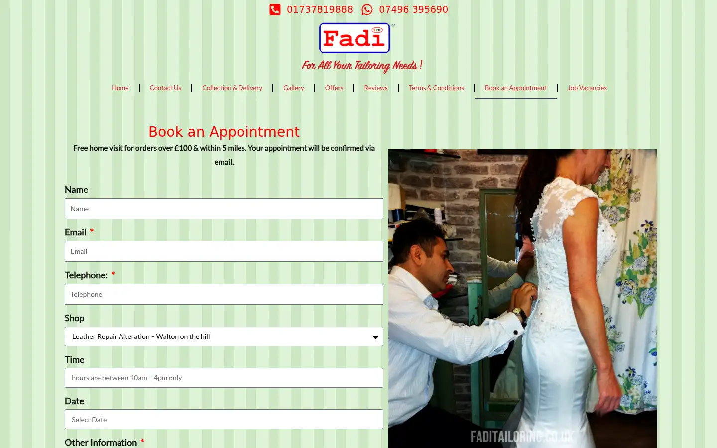 Screenshot of fadi.org.uk