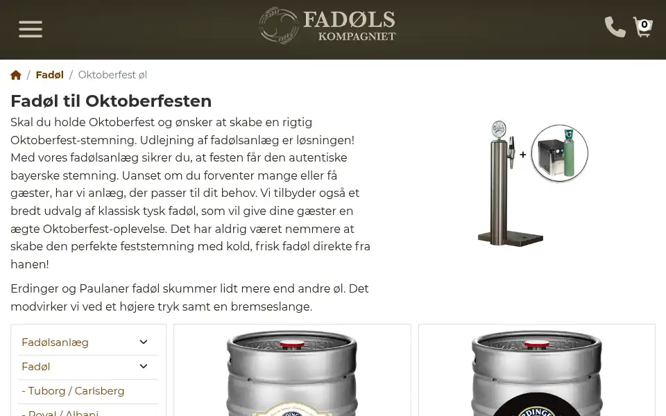 Screenshot of fadoelskompagniet.dk