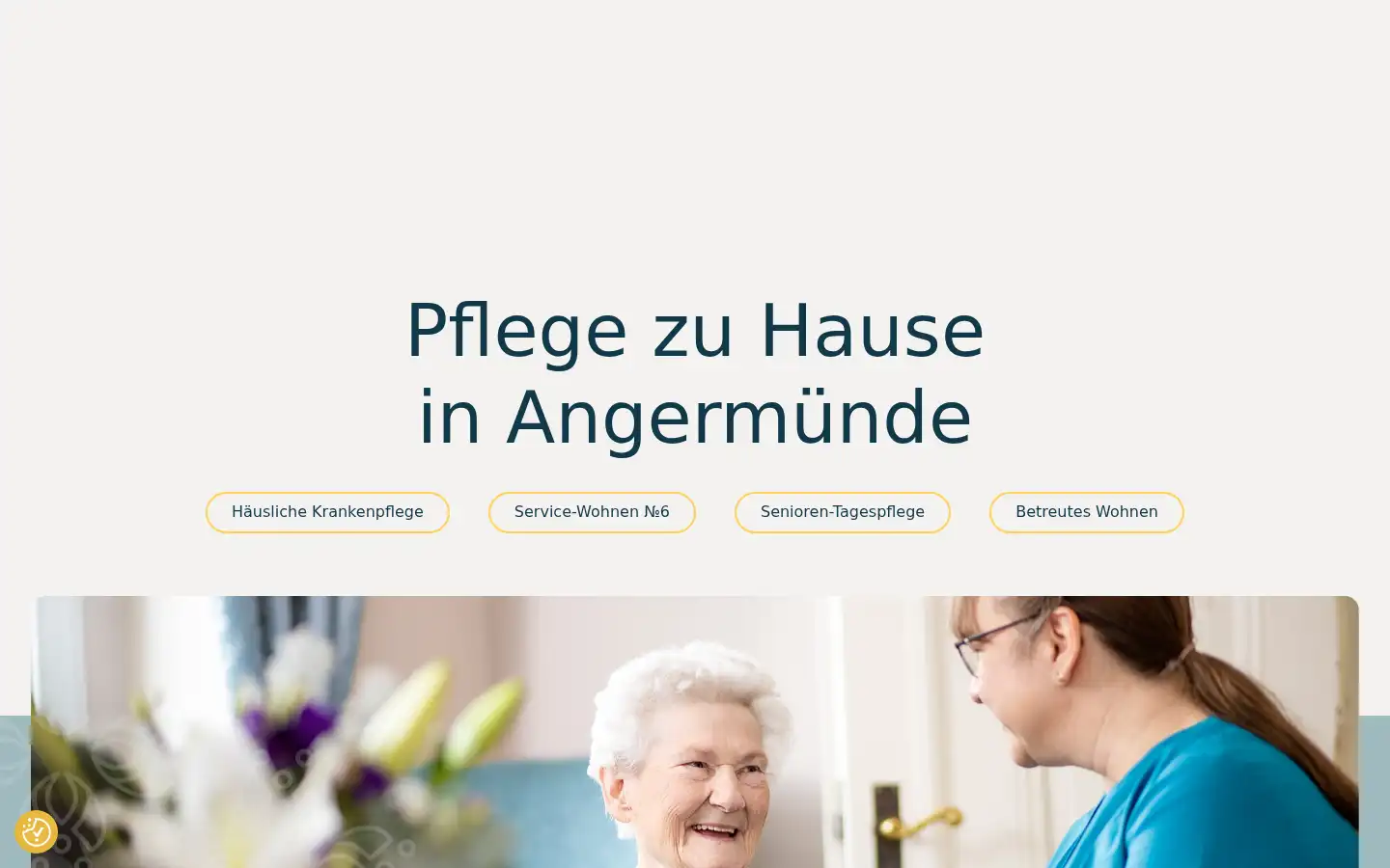 Screenshot of faehrmann-pflege.de