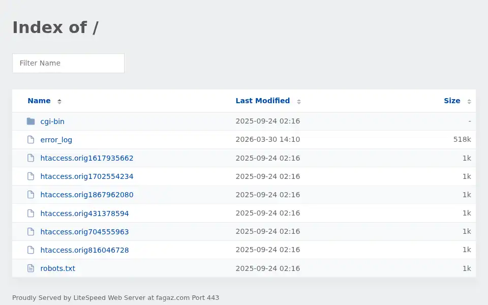 Screenshot of fagaz.com