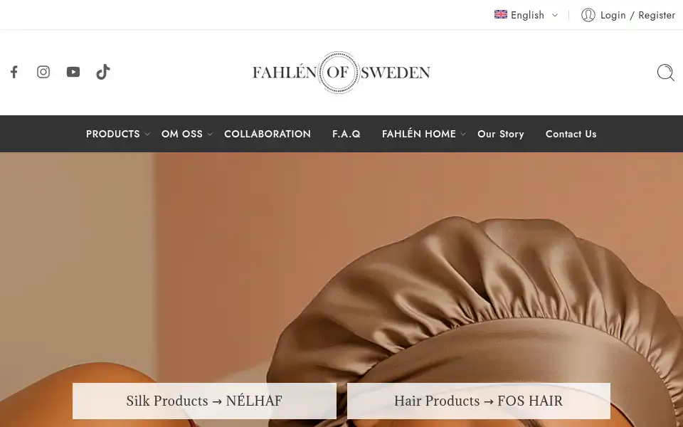 Screenshot of fahlenofsweden.com