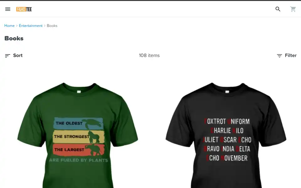 Screenshot of fahotee.com