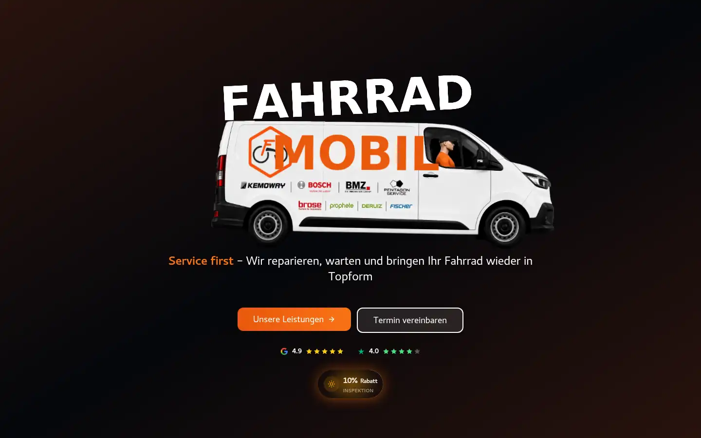 Screenshot of fahrrad-mobil.de