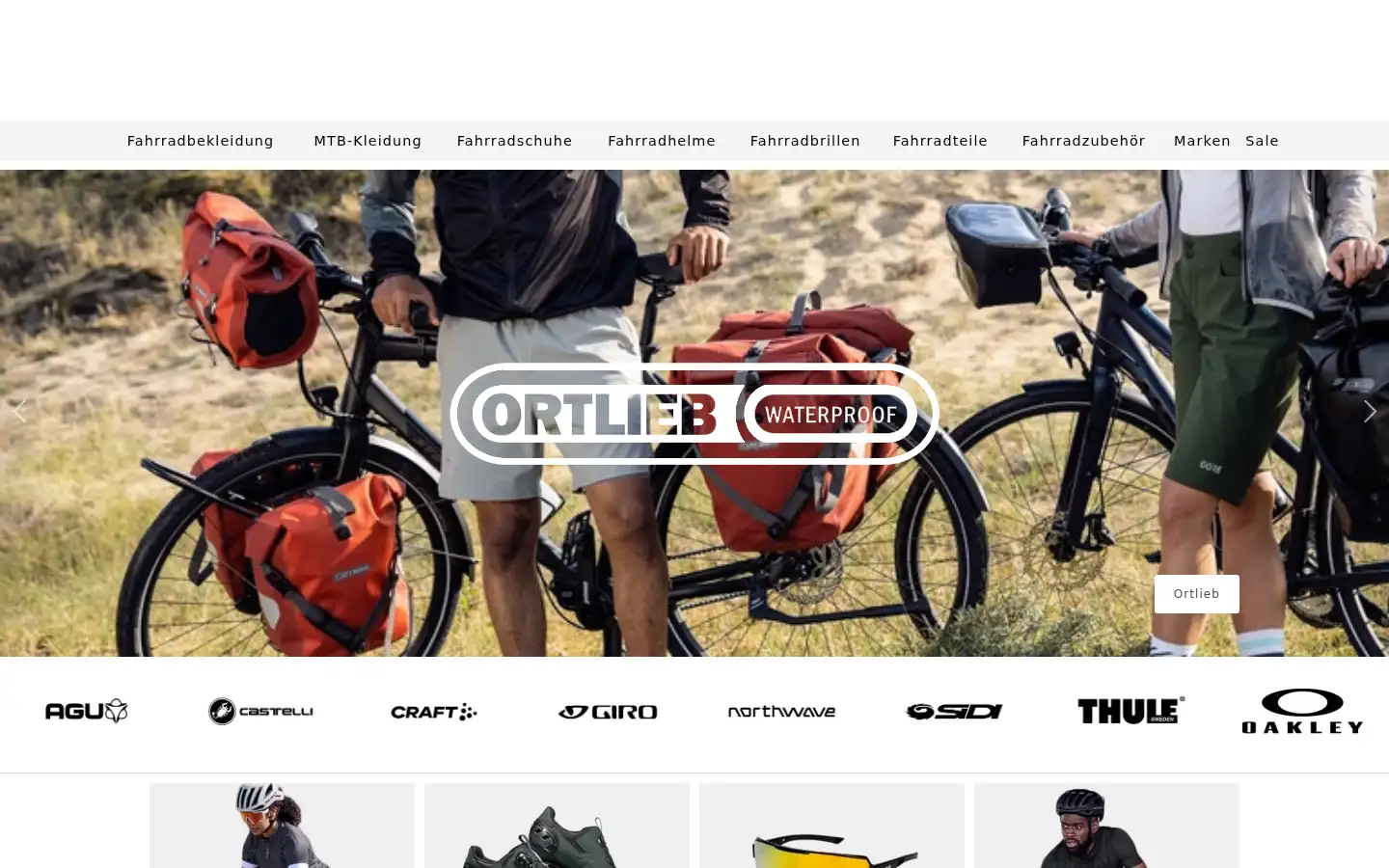 Screenshot of fahrradbedarf.com