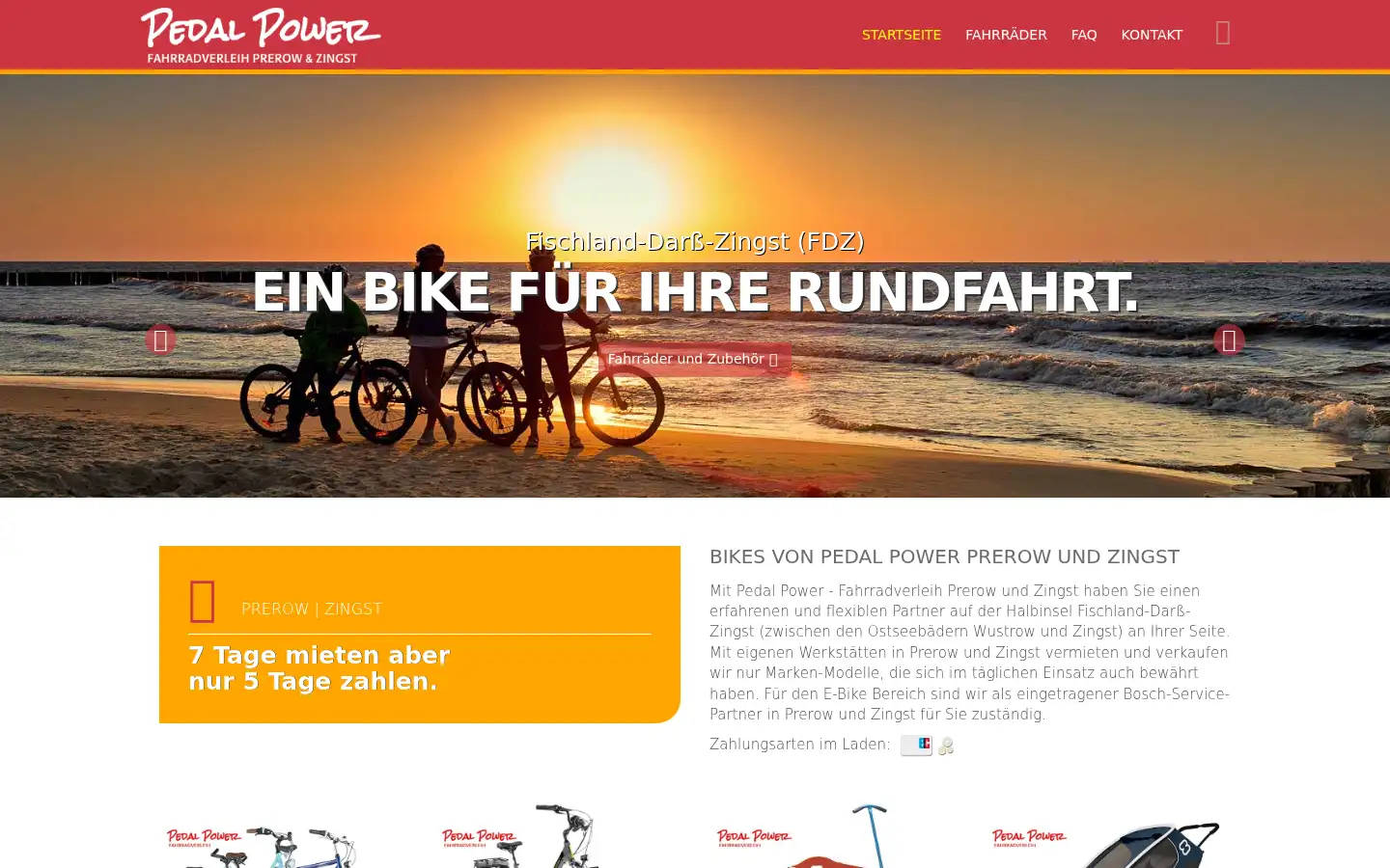 Screenshot of fahrradverleih-fdz.de
