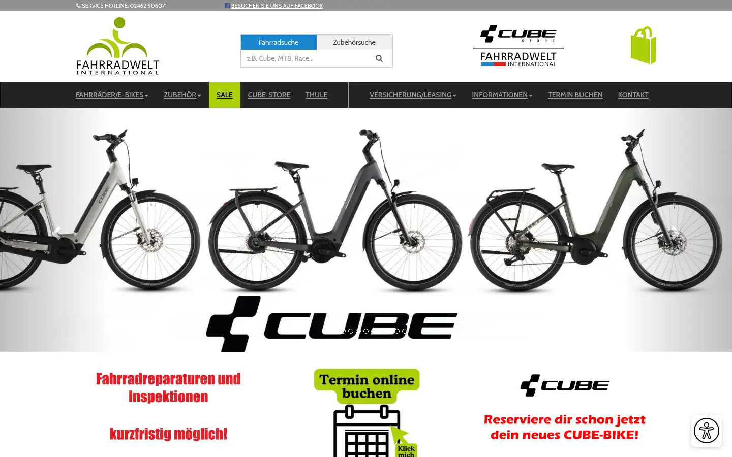 Screenshot of fahrradwelt.com