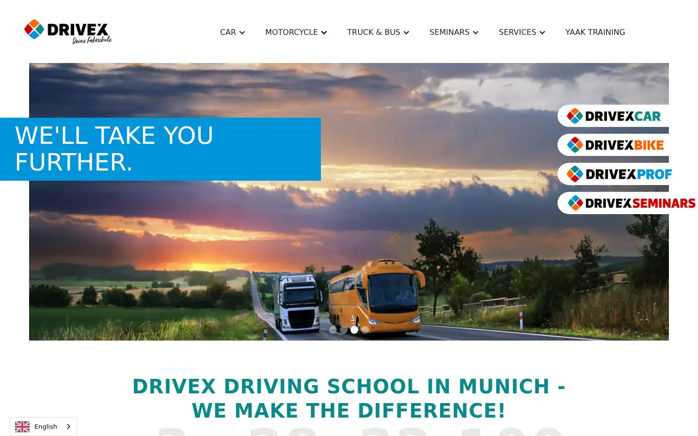 Screenshot of fahrschule-drivex.com