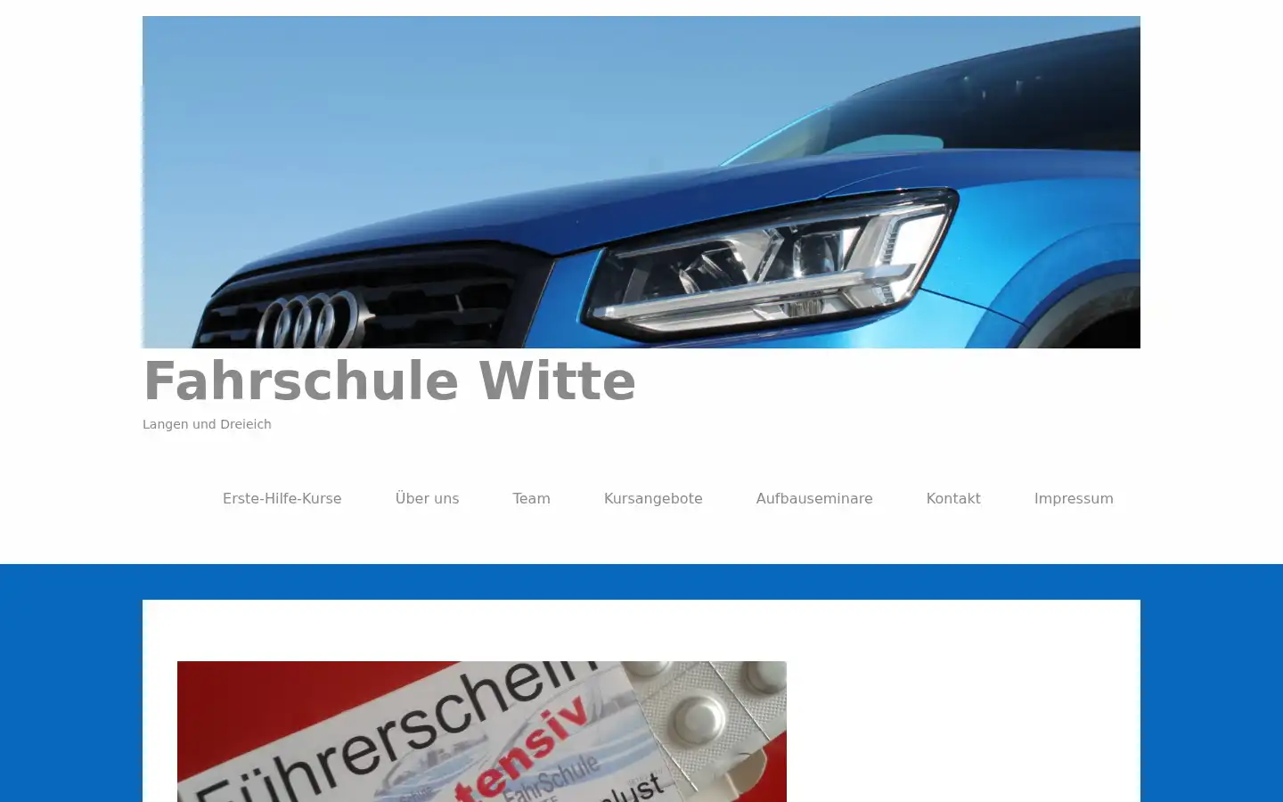 Screenshot of fahrschule-witte.de