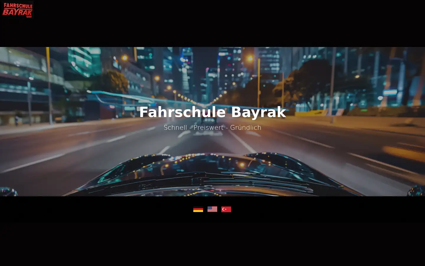 Screenshot of fahrschulebayrak.de