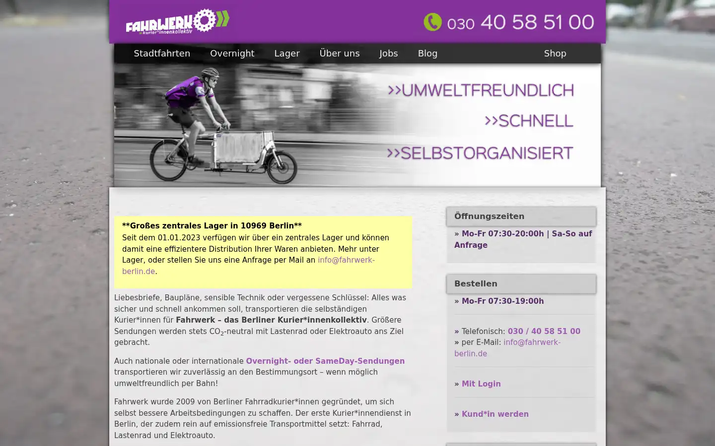 Screenshot of fahrwerk-berlin.de