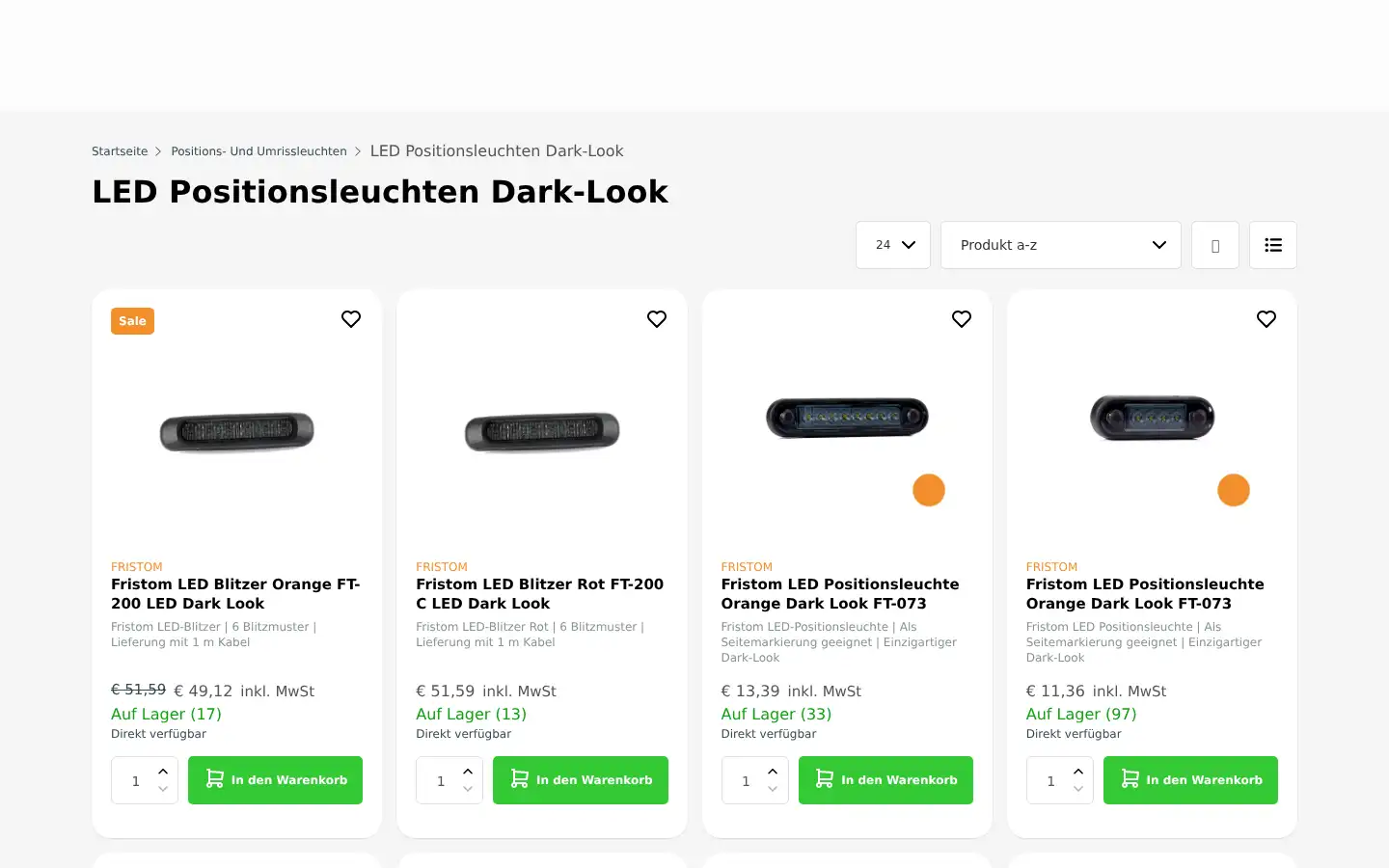 Screenshot of fahrzeugled.de