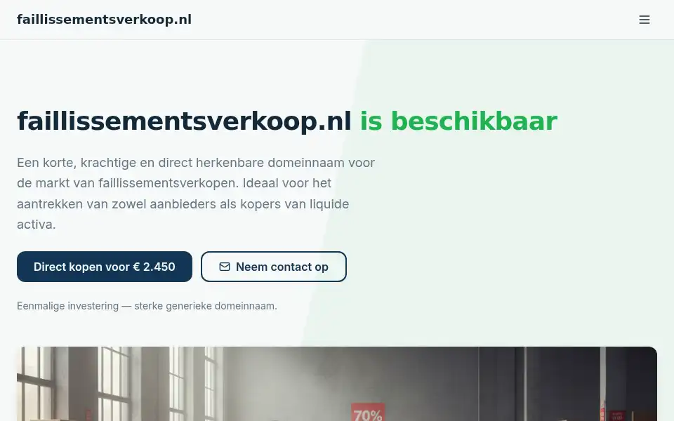 Screenshot of faillissementsverkoop.nl