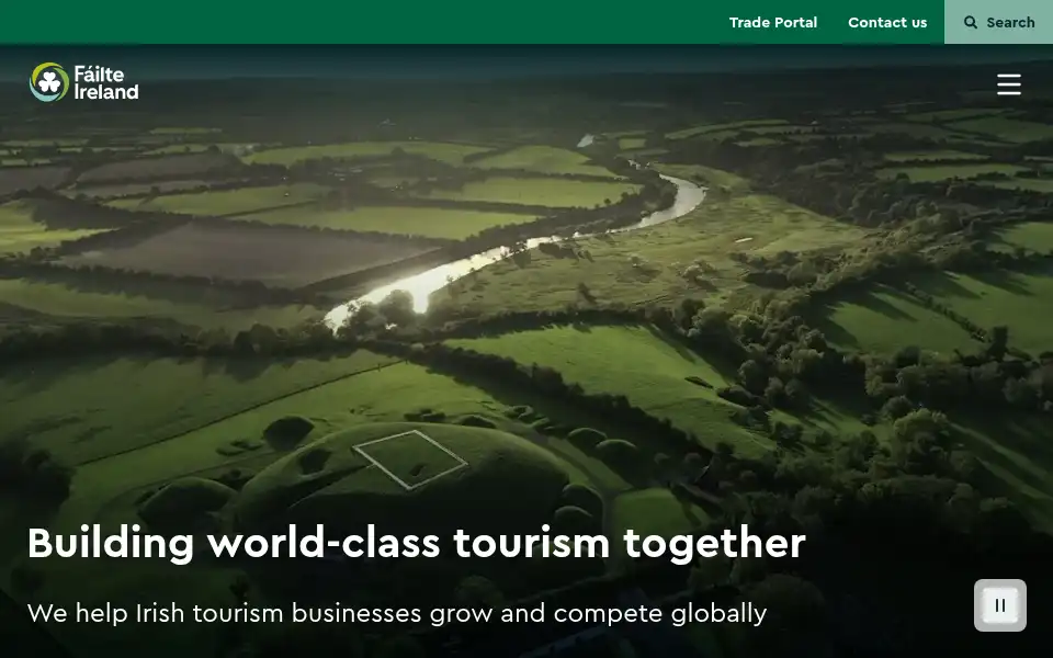 Screenshot of failteireland.ie