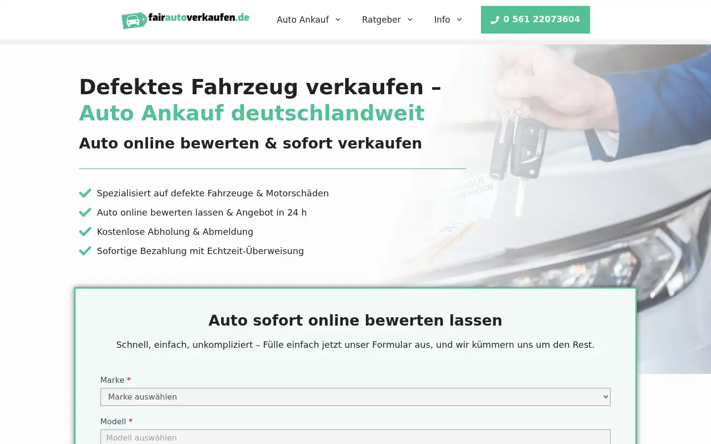 Screenshot of fairautoverkaufen.de
