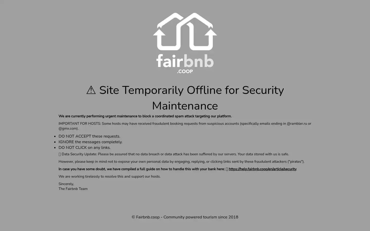 Screenshot of fairbnb.coop