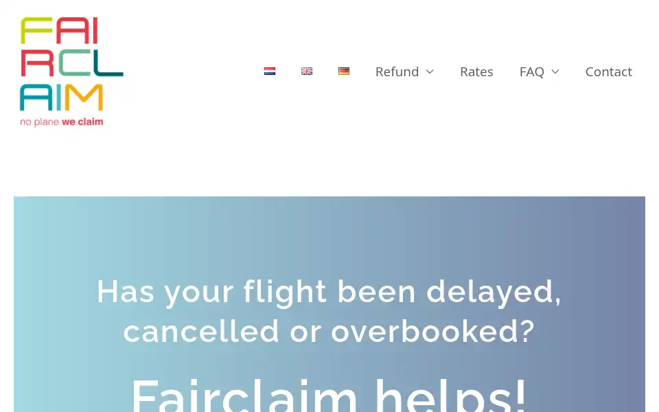 Screenshot of fairclaim.nl