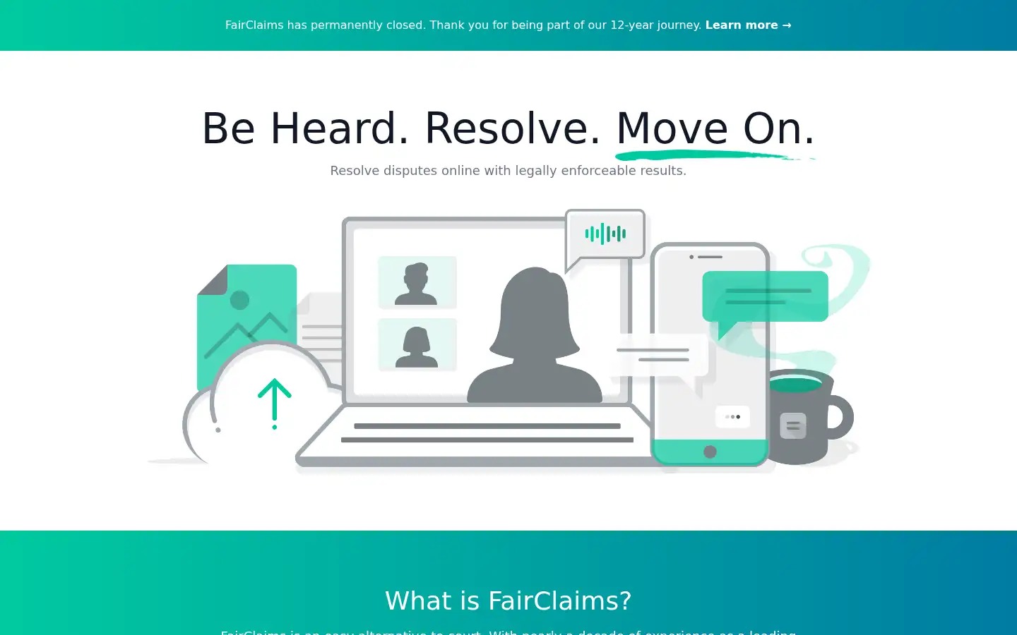Screenshot of fairclaims.com