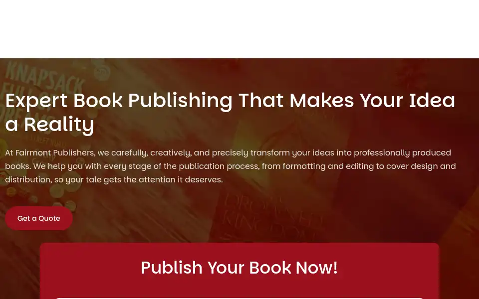 Screenshot of fairmontpublishers.com