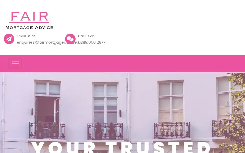Screenshot of fairmortgageadvice.co.uk