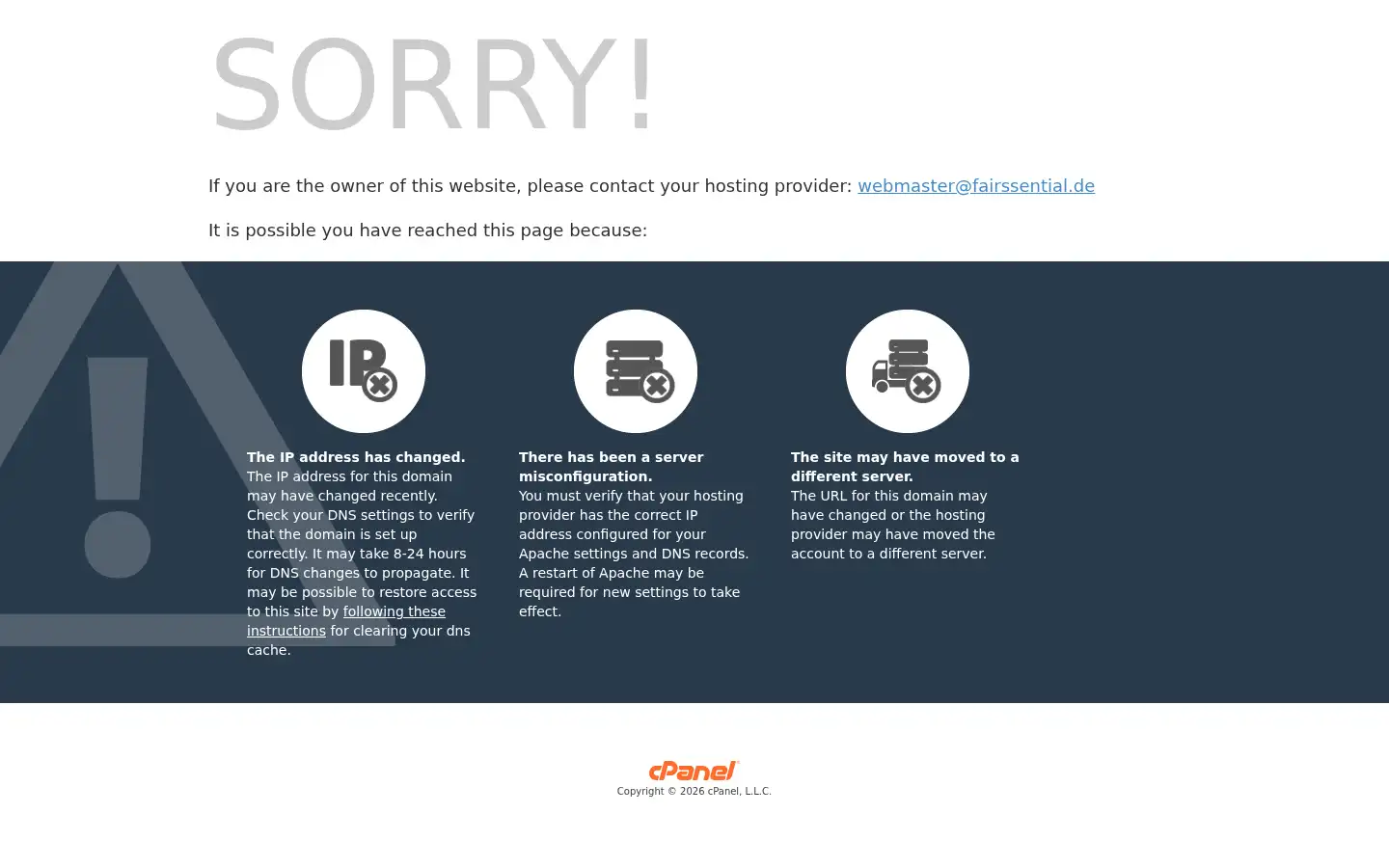 Screenshot of fairssential.de