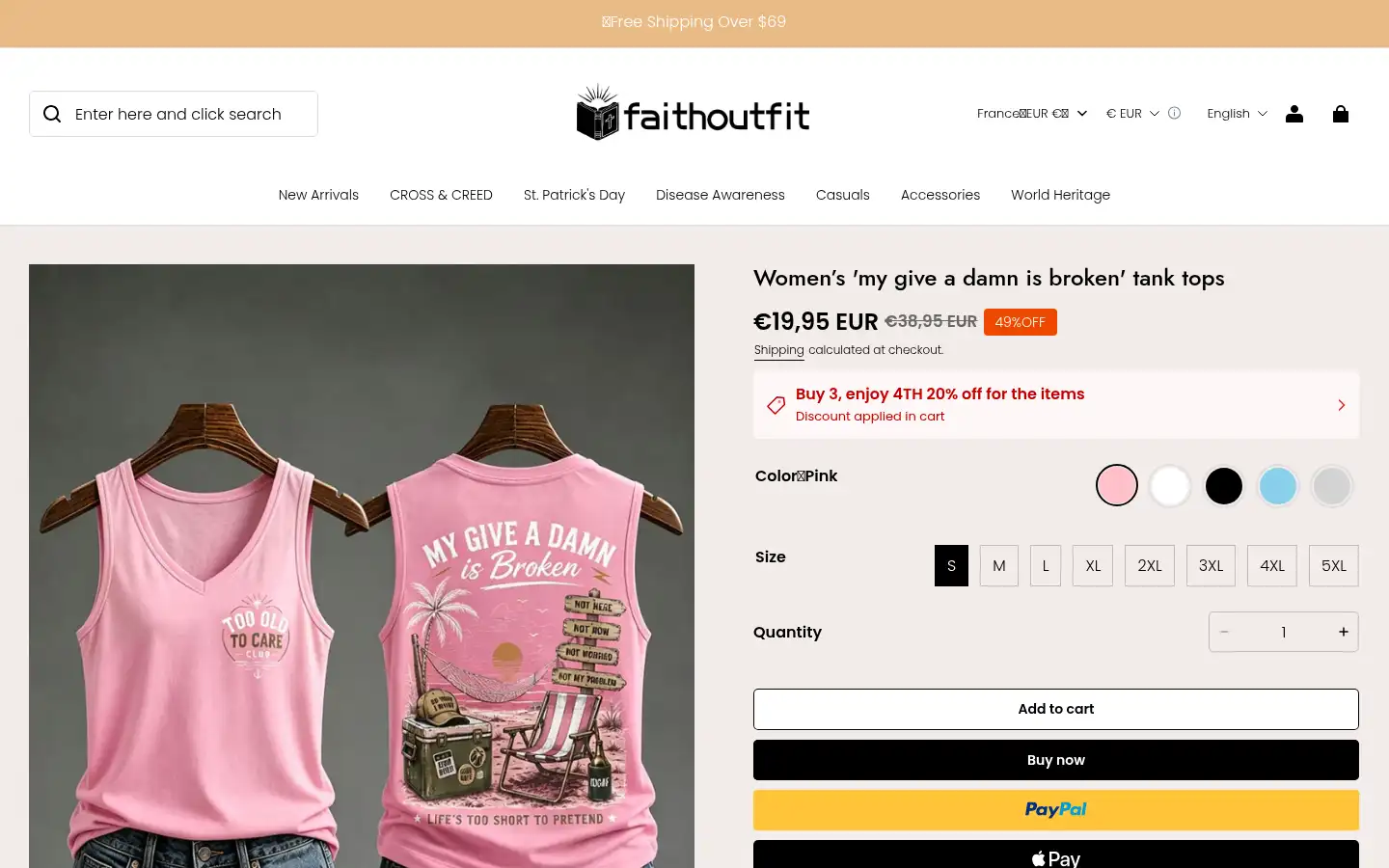 Screenshot of faithoutfit.com