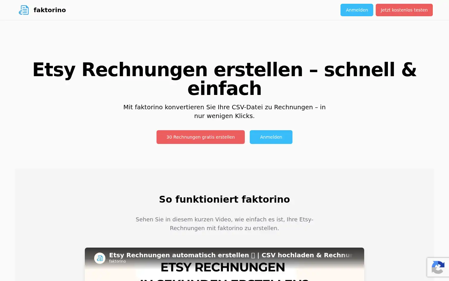 Screenshot of faktorino.de