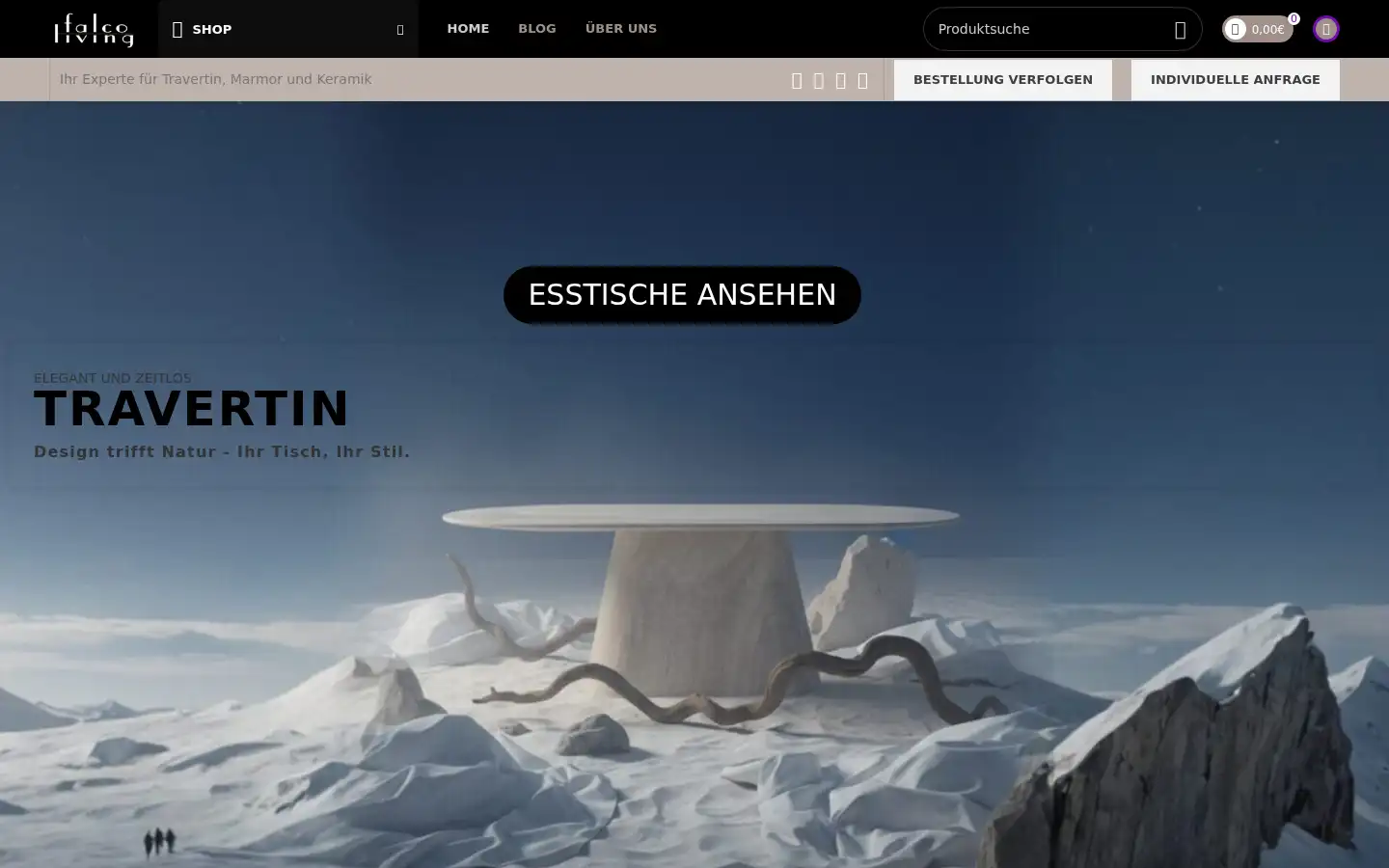 Screenshot of falco-living.de