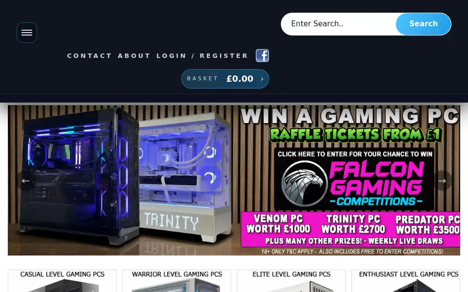 Screenshot of falconcomputers.co.uk