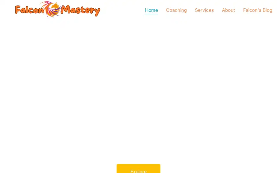 Screenshot of falconmastery.ai