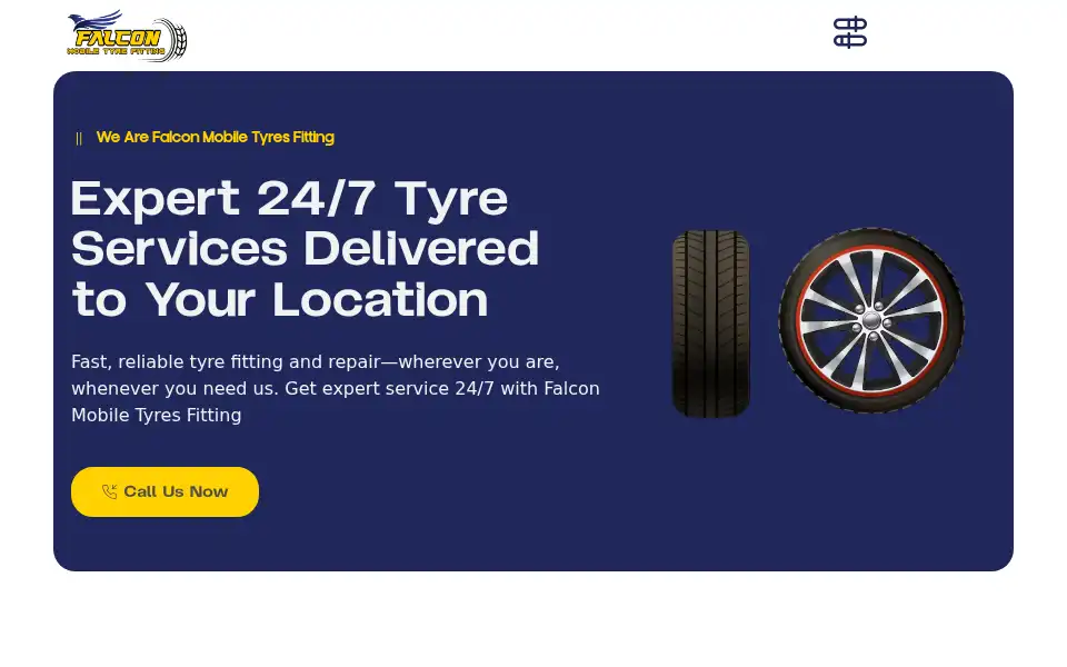 Screenshot of falconmobiletyres.co.uk