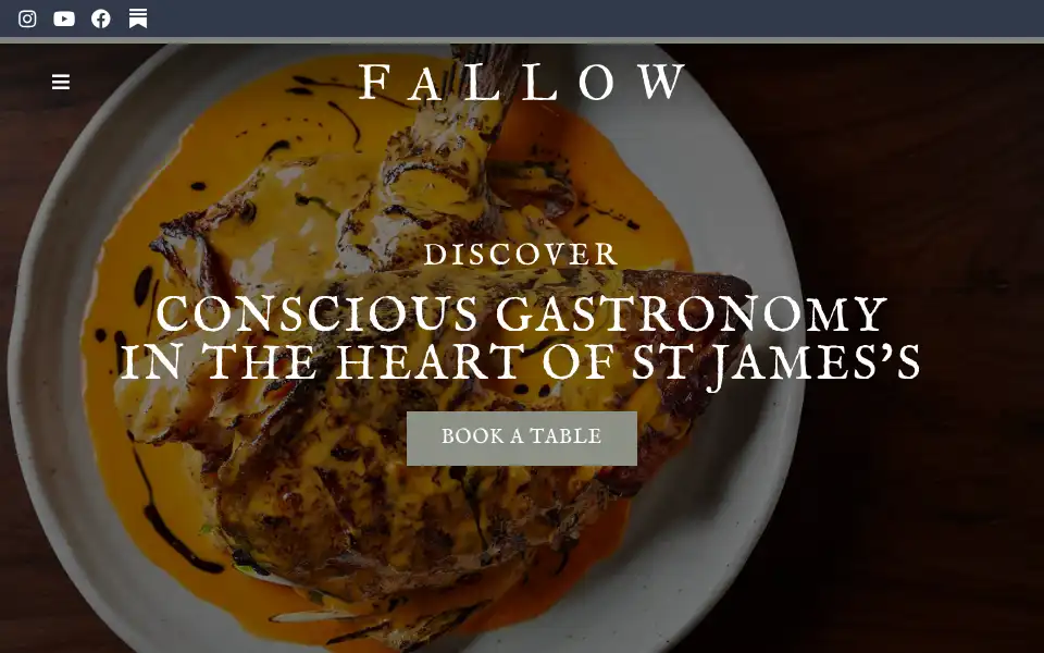 Screenshot of fallowrestaurant.com