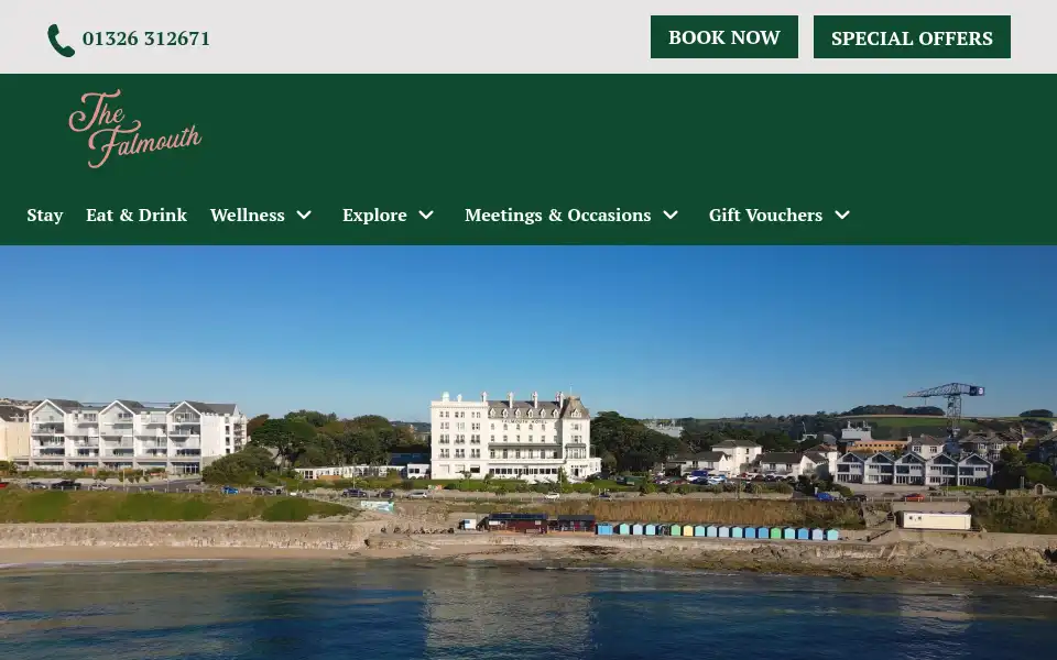 Screenshot of falmouthhotel.co.uk