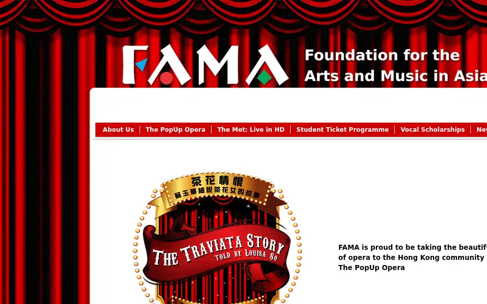 Screenshot of fama.org.hk