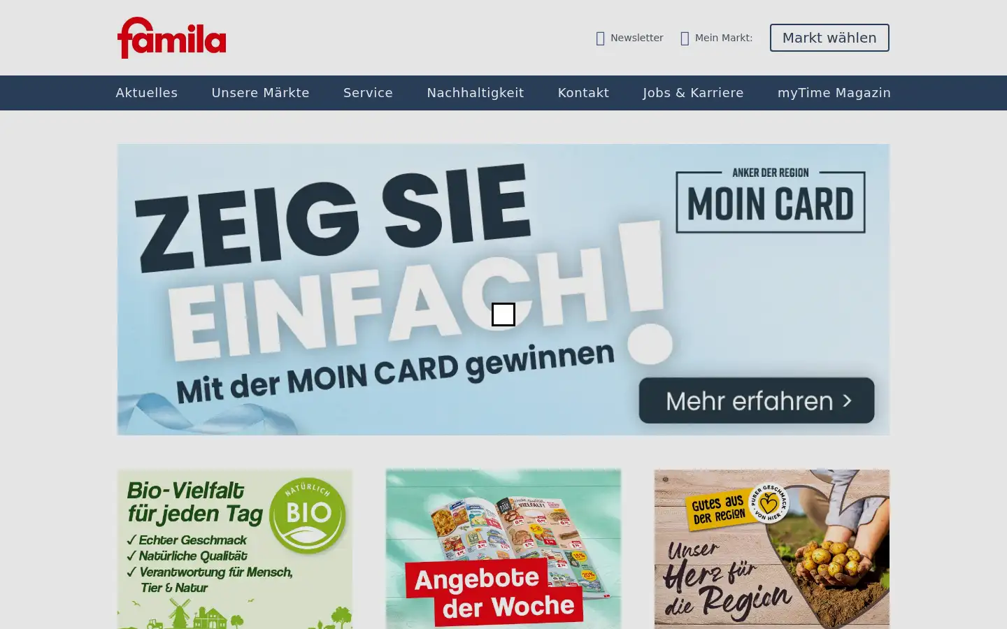 Screenshot of famila-nordwest.de
